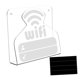 thumbnail image 4 of Patrón de WiFi Señal de contraseña Soporte de pantalla de mesa de contraseña de WiFi Tablero de visualización de WiFi montado en la pared o de, 4 of 9