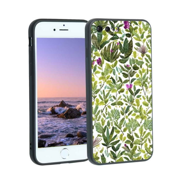 Botanical-magical-forest-nature-4 Phone Case, Degined for iPhone 8 Plus Case Men Women, Flexible Silicone Shockproof Case for iPhone 8 Plus