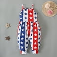 thumbnail image 2 of Body De Bebé Canastilla Onesies Para Niñas Pequeñas Verano De Los Niños Día De La Independencia Romper Sling Sin Mangas Sin Espalda Mono Corto Multicolor Odeerbi LM103-4184, 2 of 7