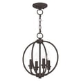 thumbnail image 6 of Livex Lighting Milania Convertible Ceiling Mount in Bronze, 6 of 13