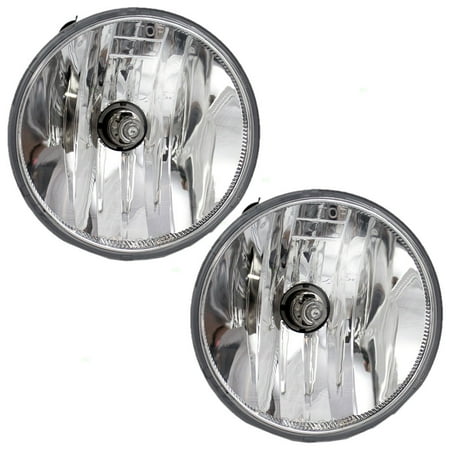 Chevrolet Halogen Bulb - Pair of Round Fog Lights Lamps Replacement for Chevrolet GMC Ford Pickup Truck SUV 15839896