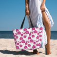 thumbnail image 6 of Xecao Orchids Flowers for versatile beach bag for women includes zipper pockets and waterproof material, ideal for vacations and adventures., 6 of 7