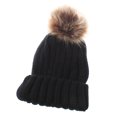 thumbnail image 1 of Sombrero de Gorro de Punto de Invierno Cálido Sunnimix Negro, 1 of 4