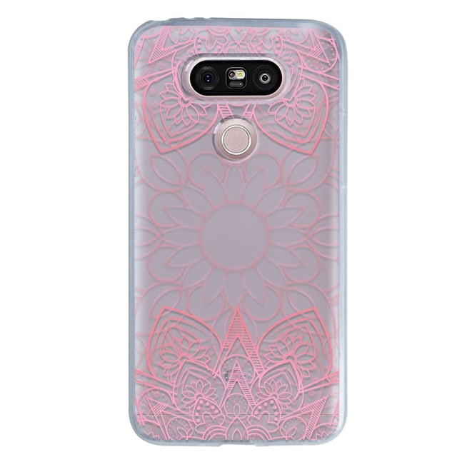 Funda Para LG G4 Stylus Mandalas Rosa, Uso Rudo, InstaCase Protector para LG G4 Stylus Antigolpes, Case Mandalas Rosa