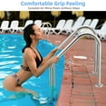 thumbnail image 2 of M optimized Stainless Steel Inground Swimming Pool 2 Step Ladder with Stainless Steel Steps, Silver, 2 of 6