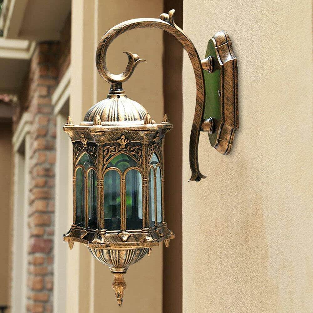 Wall Lamps Sconces Vintage Style E27 AC110-240V IP65  Wall Light with Electric Plug-in Bronze