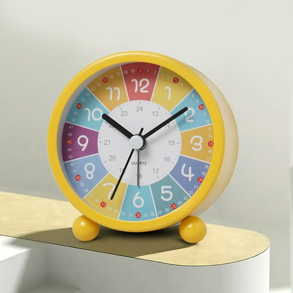 jovati Childrens Alarm Clock, Analogue Alarm Clock, No Ticking, Learning Alarm Clock, Childrens Quartz Alarm Clock