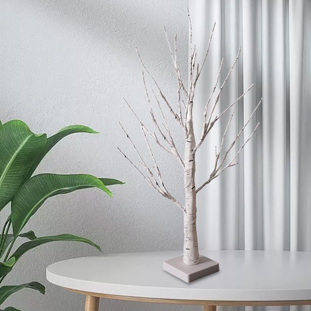 Árbol De Luz Resplandeciente Diseño de escena alimentado por batería de la lámpara del árbol de la mesa del centro de mesa del LED para el dormitorio del hogar