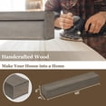 thumbnail image 4 of 48in.Solid Wood Fireplace Mantel Wall Shelves Wall Mounted Floating Shelf 48"W x 6"H x 8"D, Ash Gray, 4 of 5
