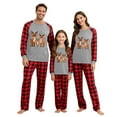 thumbnail image 4 of Aloohaidyvio Ekouaer Family Christmas Pajamas Matching Sets Long Sleeve Couple Pjs Holiday Sleepwear Soft Loungewear, 4 of 6