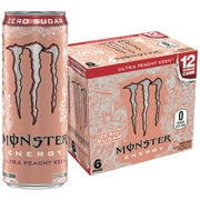 Monster Energy, Ultra Peachy Keen, Sugar Free Energy Drink, 12 fl oz, 6pk