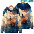 thumbnail image 1 of One Piece Peripheral Clothes For Men And Women, One Piece Luffy And Zoro Impression Fan Autumn And Winter Hooded Sweatshirt Plus Velvet, 1 of 5
