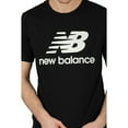 thumbnail image 6 of New Balance Men's Essentials Stacked Logo Tee Black mt01575-bk, 6 of 6