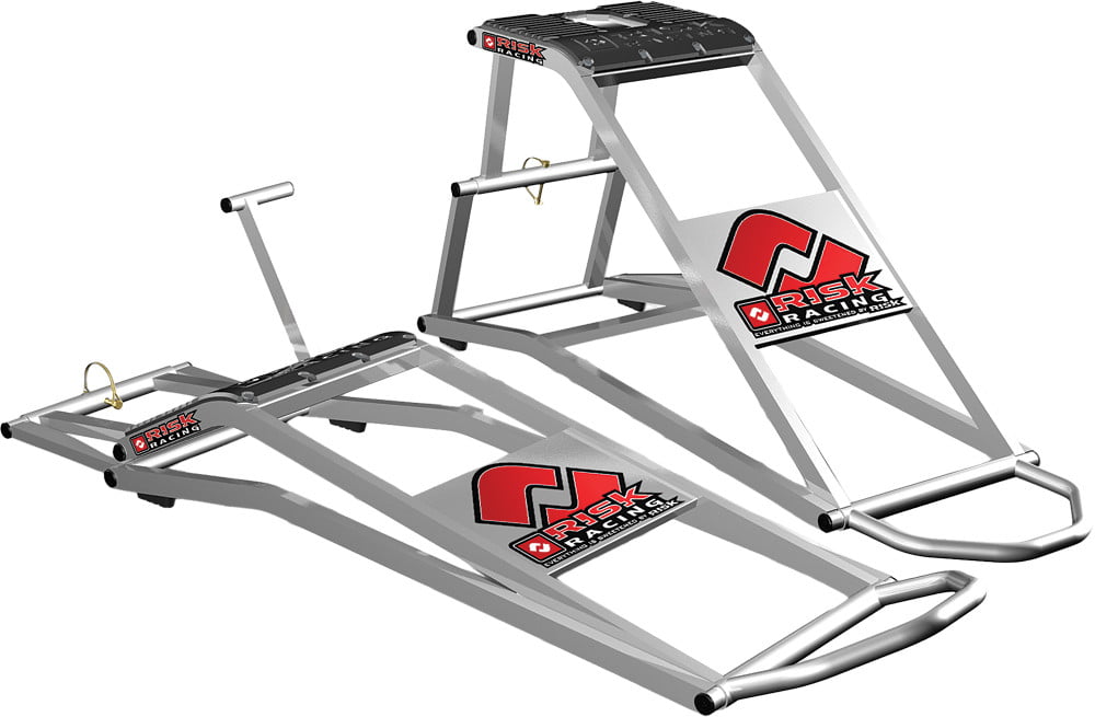 Risk Racing 77-829 Silver Full Size Motocross Lift Stand 