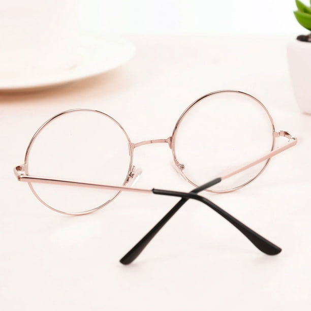 Men Women Girls Retro Round Circle Eyeglasses Metal Frame Eyeglasses 7881