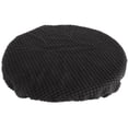 thumbnail image 4 of PENIKOKO Black Polyester Round Chair Cover with Elastic Seat Protector for Dining Room, Office, Home Use - 1 Pc, 4 of 7