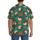 thumbnail image 3 of Balery Cartoon Turkey Camisa Casual de Manga Corta con Botones para Hombre, Texturizada, Estilo Cubano, para Playa, Verano-X-Large, 3 of 5