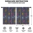 thumbnail image 2 of Blackout Kids Curtains,Pioneer Flower Floral Print Pattern Childrens Insulated Curtains Set Of 2,Bedroom Essentials,Toddler Room Decor 42"x54", 2 of 5