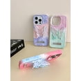 thumbnail image 2 of Summer Fresh Macaron Butterfly Phone Case, Hidden Stand, Butterfly Stand, Small Fresh Design, Anti-fall and Anti-friction, for iPhone 15 14 13 12 11 Pro Max Phone Case (P3,iPhone 11 Pro Max), 2 of 8