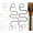 Black/Beige/Brown-25", variant on Hair Ties No for Women with 2 Braids, 16" 3 Packs Elastic Ponytail Holders for Thick & Long Hair Cute Pony Tail Wrap Tie Accessories for Running,Workout,Swim,Surf (Black/Beige/Brown)