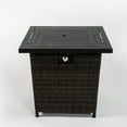 thumbnail image 3 of Mondawe 28inch Wicker Square Fire Pit Table, 3 of 8