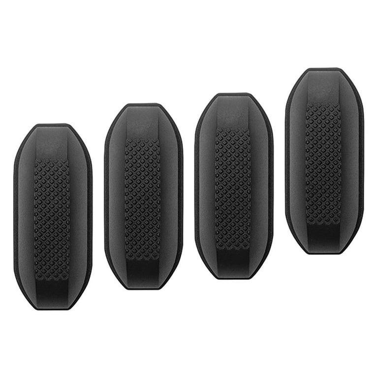 4 Pieces Suitcase Side Feet Luggage Bags Replacement Feet Pads Bottom Studs for Travel Bags Trolley Case Black Style C