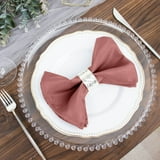 Efavormart Pack of 5 Cinnamon Rose Premium 17" x 17" Washable Polyester ...