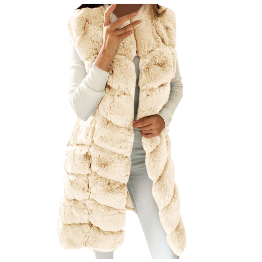 Koo-T Girls Gilet Body Warmer Faux Fur Hood Sleeveless Coat Down Winter Age Size 