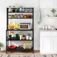 thumbnail image 5 of Tribesigns Kitchen Bakers Rack, Industrial 5-Tier Wood Kitchen Utility Storage Shelf Organizer, Black, 5 of 5
