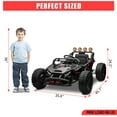 thumbnail image 3 of Kids Ride On UTV, Toddler Electric Ride On Car, 24V Battery Powered Off-Road UTV Car Toy w/Remote Control, Spring Suspension, LED Lights, Music, Oversized Tires for Boys, 3 of 5