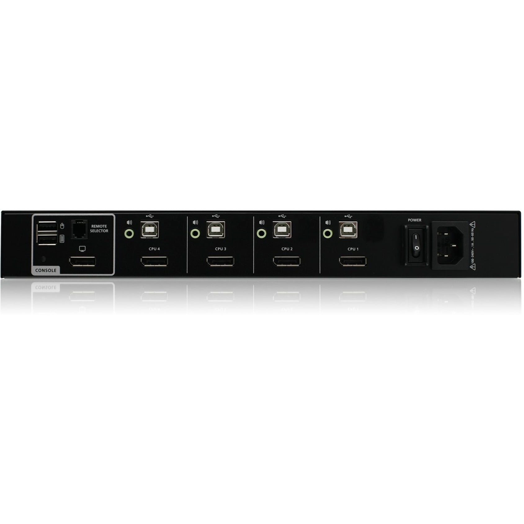 IOGEAR 4-Port Single View DisplayPort KVM Switch w/Audio - 4 Computer(s) - 1 Local User(s) - 3840 x 2160 - 50 Hz, 60 Hz - 6 x USB - 5 x DisplayPort
