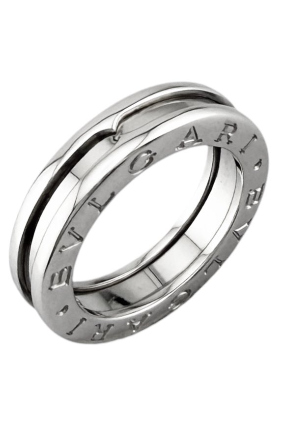 Pre-Owned Bvlgari Bulgari B-zero.1 One-Band Ring, 18K White Gold, Women's
