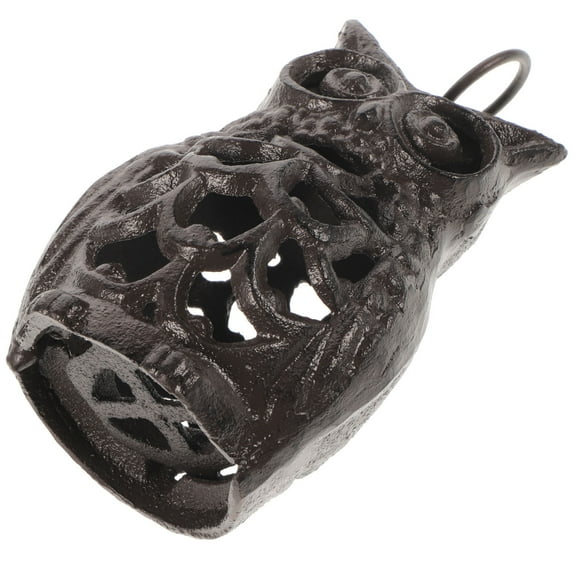 Hemoton Creative Retro Owl Shaped Candle Holder Table Dinner Cast Iron Candlestick Home Party Decoration