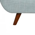 thumbnail image 7 of Accent Chair, Modern Button Tufted Thicked Upholstered Armchair with Wide Backrest & Wood Legs, Comfy Leisure Single Sofa Chair Reading Chair for Living Room Bedroom, Light Blue, 7 of 7