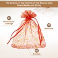 thumbnail image 4 of Uxcell Organza Bags, Candy Bags Mesh Bag with Drawstring for Party Favor and Gifts Red 3.94 in, 4 of 7