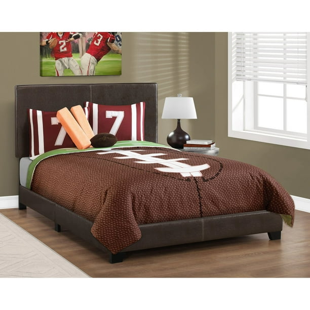 olie kijk in Banket Monarch Specialties Leather-Look Full Bed - Walmart.com