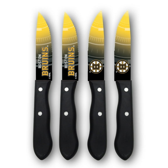 Woodrow Boston Bruins 4-Piece Stainless Steel Steak Knife Set