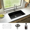 thumbnail image 2 of Karran Usa QU-712-WH-PK1 Quartz Qu 32" Undermount Single Basin Quartz Composite Kitchen, 2 of 5