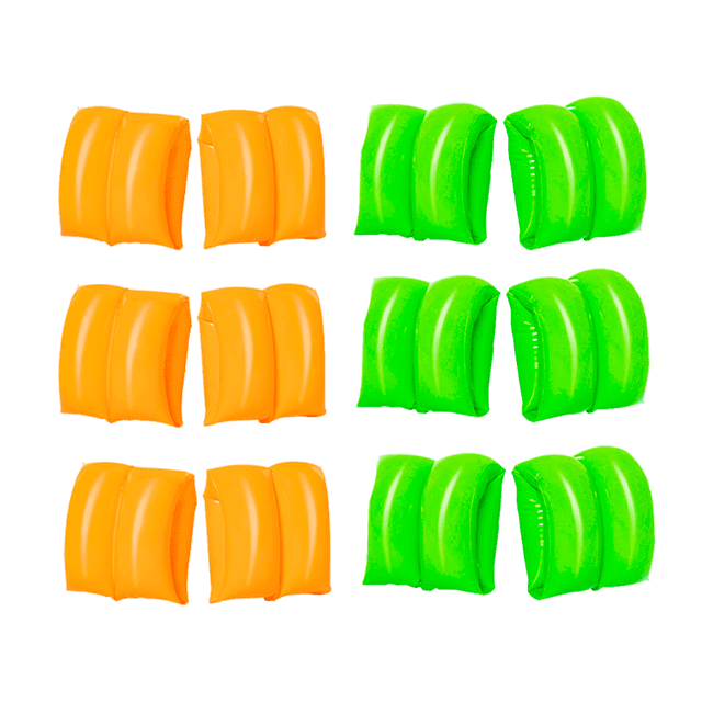 Flotis Flotadores Inflables Infantiles Bestway 6 Pares verde naranja