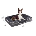 thumbnail image 1 of EDX Cama para Perros Sofá Cama Ortopédico para Perros de 35"x25", Sofá Cama Grande para Mascotas de Espuma con Soporte y Funda Lavable Extraíble, Gris, 1 of 9