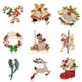 thumbnail image 4 of Broche de Navidad de alfileres de solapa de cuello GeweYeeli JR0793-97, 4 of 7