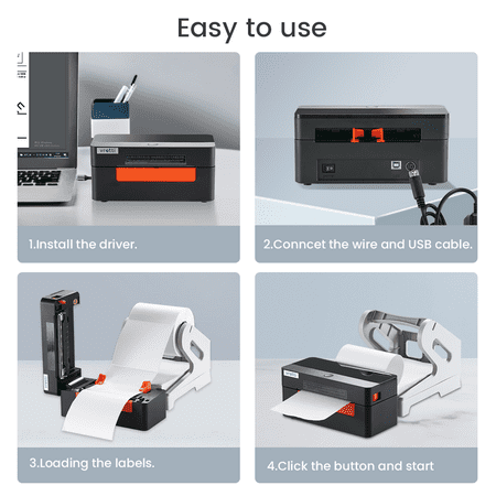 Vretti 203DPI USB Shipping Thermal Label Printer