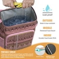 thumbnail image 3 of Geometric Pattern Cooler Backpack – Waterproof Insulated Backpack Cooler with Minimalist Style, Leak-Proof Design for Beach Days, Office, and Travel, 3 of 6