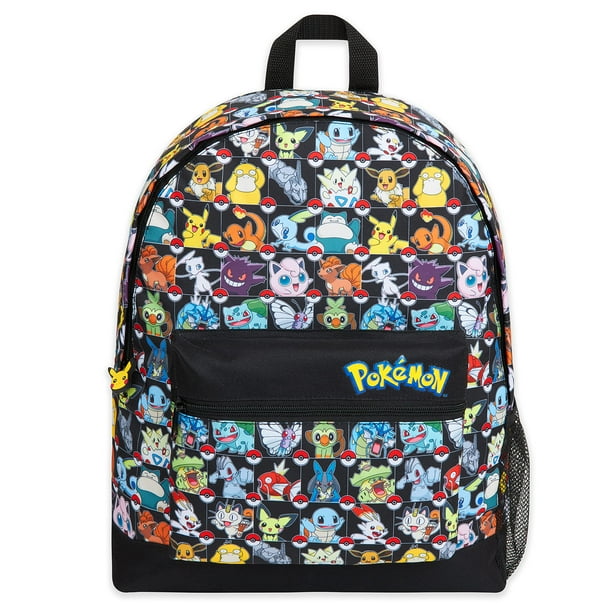 Mochila escolar Pokémon para niños Pikachu Eevee Pokeball