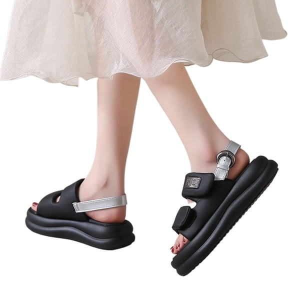 Zapatos Vestir Casuales Sandalias Plataforma Cómoda Correa Tobillo para Mujeres Y Niñas