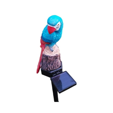 

Outdoor Yard Patio Solar Light Vivid Parrot Shaped Solar Lawn Light for Garden Lawn Yard Decoration Blue