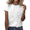 1-White, variant on COZYMY Women's Glow Constellation Moon Star Galaxy Graphic Short Sleeve T-Shirt Boho Celestial Casual Tees Tops