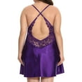 thumbnail image 4 of Joinnvt Women's Sexy See Through Lace V Neck Plus Size Nightgown Pajamas, 4 of 4