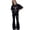 Black, variant on Girls Clothes 2 Piece Cute Bow Print T-Shirt Tops & Flare Pants Spring Summer Outfits Teen Girls Fashion Clothing Sets (Pink, 11-12 Years)
