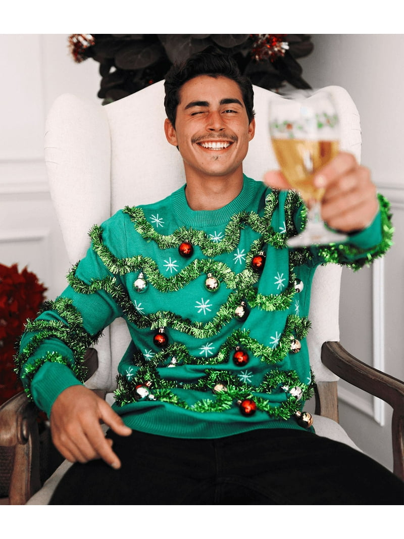 Costume Party City Ugly Christmas Sweater Tipsy Elves Ugly